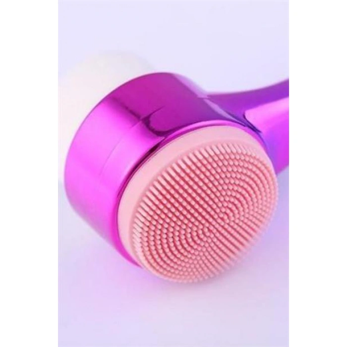 TUFEYO Çift İşlevli Renkli Cilt Yüz Temizleme Fırçası Peeling Masaj Etkili Gözenek Temizleyici Alet