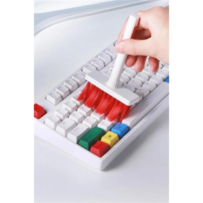 TUFEYO Çok Amaçlı Kırmızı Hassas Fırça Başlıklı  Bilgisayar Laptop Temizleme Fırçası