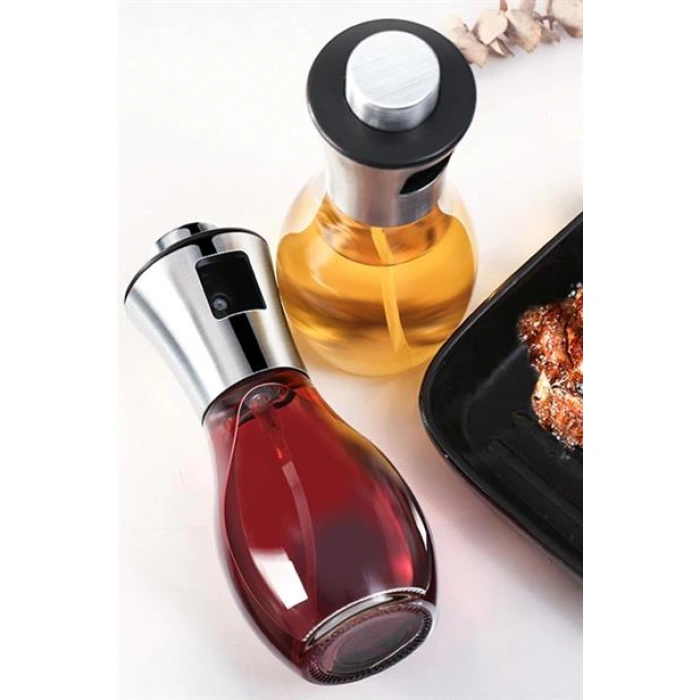 TUFEYO Çok Amaçlı Spreyli Sızdırmaz Cam Şişe Yağdanlık Limon Sirke Sos Püskürtücü Dağıtıcı Sprey