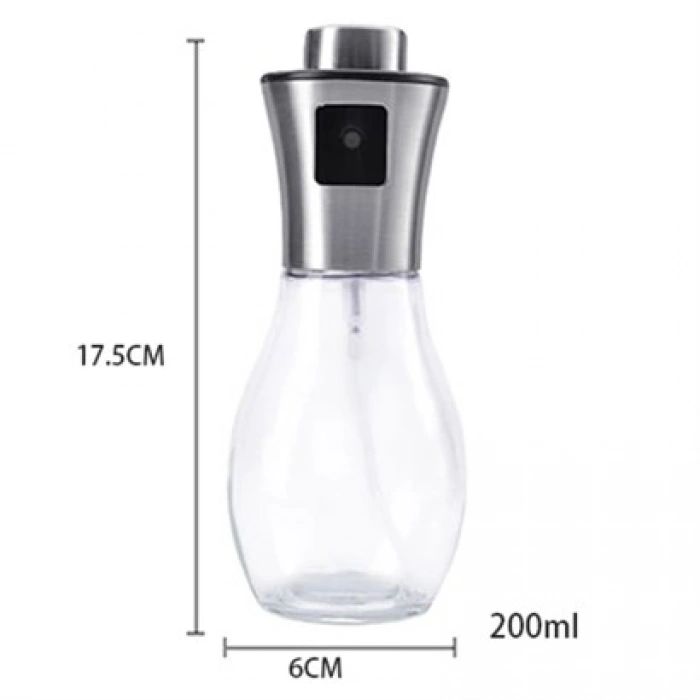TUFEYO Çok Amaçlı Spreyli Sızdırmaz Cam Şişe Yağdanlık Limon Sirke Sos Püskürtücü Dağıtıcı Sprey