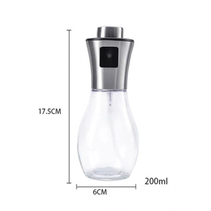 TUFEYO Çok Amaçlı Spreyli Sızdırmaz Cam Şişe Yağdanlık Limon Sirke Sos Püskürtücü Dağıtıcı Sprey