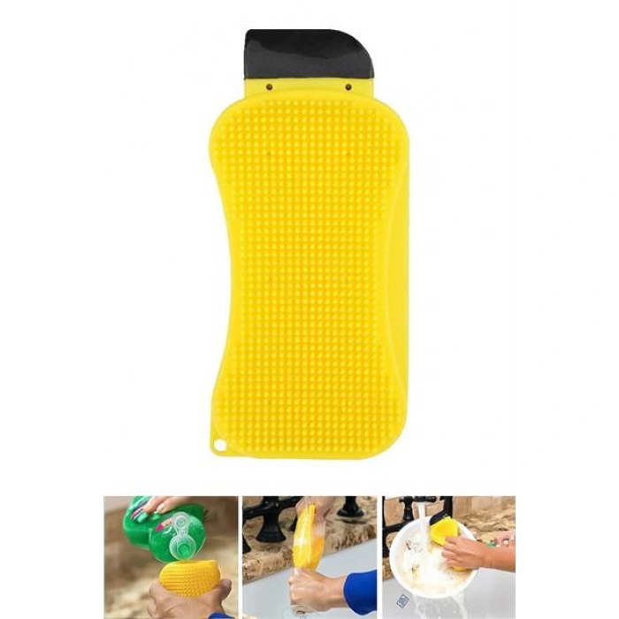 TUFEYO Çok Fonksiyonlu Deterjan Hazneli Pratik Bulaşık Yıkama Fırçası