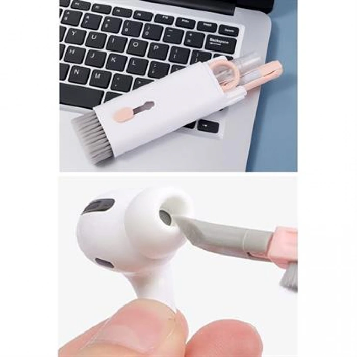 TUFEYO Çok Fonksiyonlu TV Bilgisayar Ekranı Kulaklık Fırçalı Spreyli Elektronik Temizlik Seti