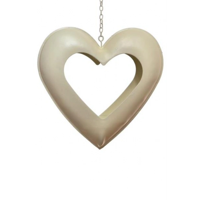 TUFEYO Decotown  Kalp Motifli Metal Mumluk Dekoratif Mum Tutucu Stand