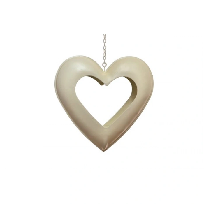 TUFEYO Decotown  Kalp Motifli Metal Mumluk Dekoratif Mum Tutucu Stand