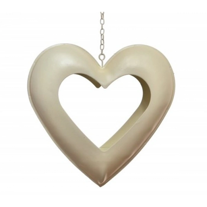 TUFEYO Decotown  Kalp Motifli Metal Mumluk Dekoratif Mum Tutucu Stand