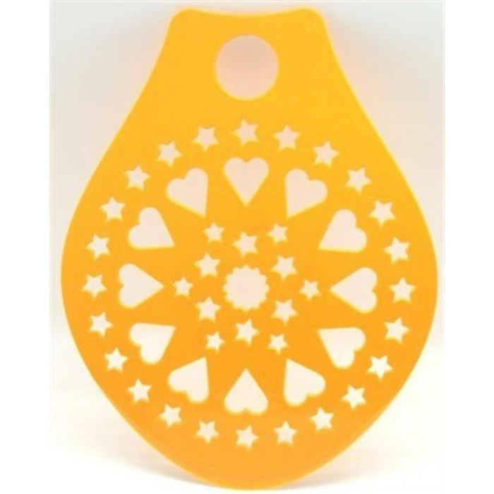 TUFEYO Dekoratif Desenli Pasta Süsleme Şablonu ve Pasta Taşıma Aleti