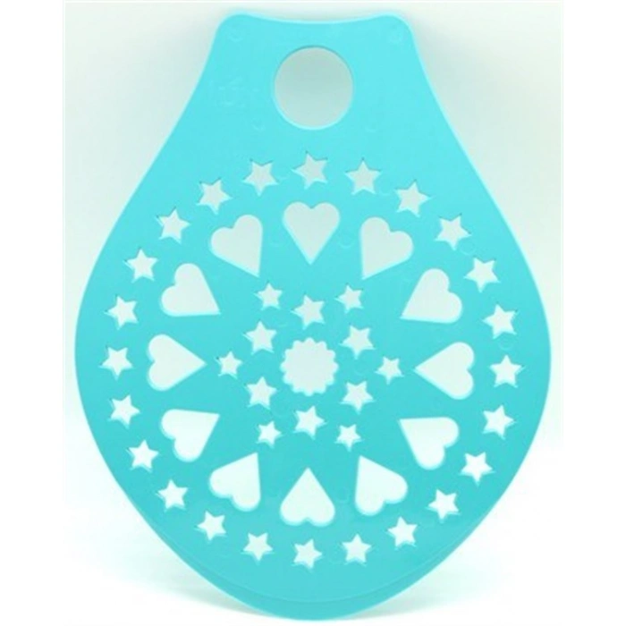 TUFEYO Dekoratif Desenli Pasta Süsleme Şablonu ve Pasta Taşıma Aleti