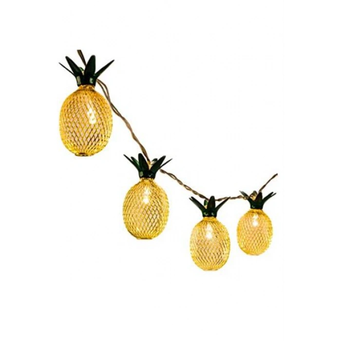 TUFEYO Dekoratif Pilli Pineapple Ananas Pilli Şerit Led Işık (1 Metre)