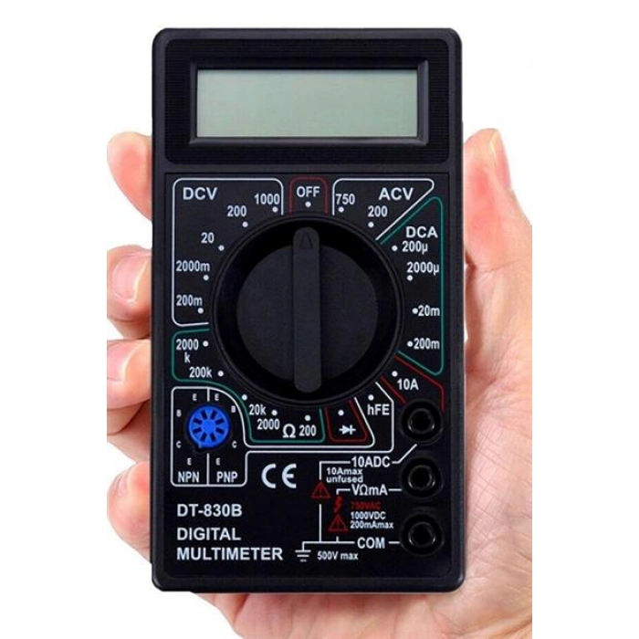 TUFEYO Dijital Avometre Multimetre Ölçü Aleti Akım Voltaj Direnç Ölçer