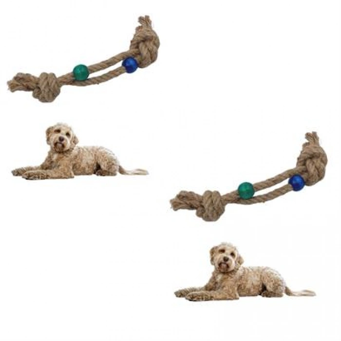 TUFEYO Diş Kaşıma İpi Köpek Oyuncağı Diş Güçlendirme Temizleme İpi Köpek Oyun Halatı