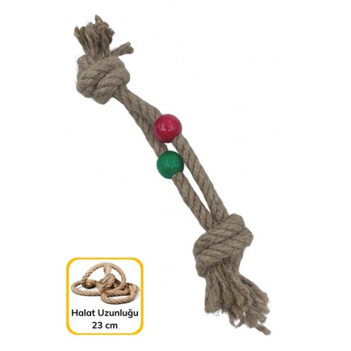 TUFEYO Diş Kaşıma İpi Köpek Oyuncağı Diş Güçlendirme Temizleme İpi Köpek Oyun Halatı