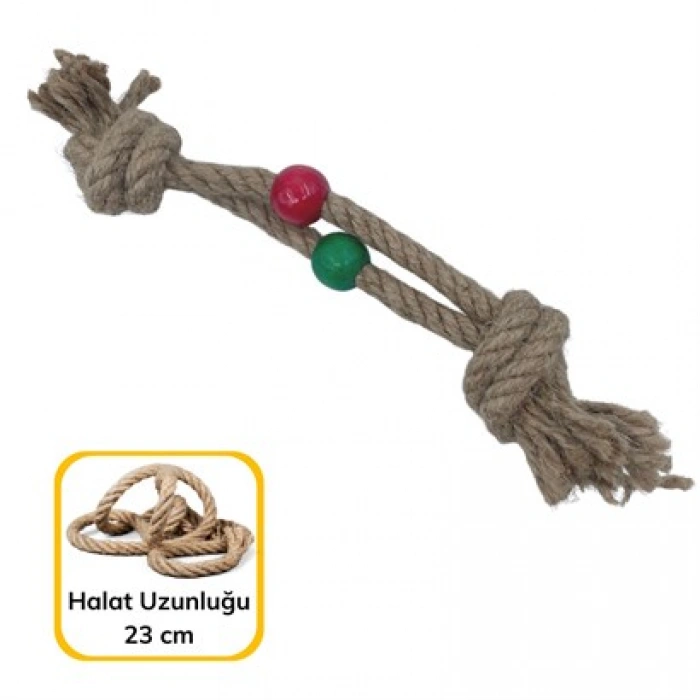 TUFEYO Diş Kaşıma İpi Köpek Oyuncağı Diş Güçlendirme Temizleme İpi Köpek Oyun Halatı