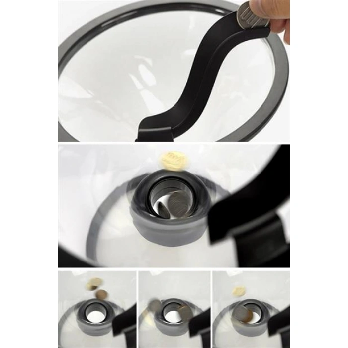 TUFEYO Eğlenceli Huni Şeklinde İlginç Şeffaf Para Biriktirme Kumbarası