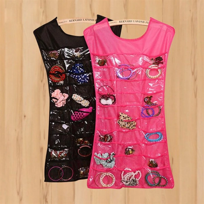 TUFEYO Elbise Şeklinde Takı Organizeri - Pembe