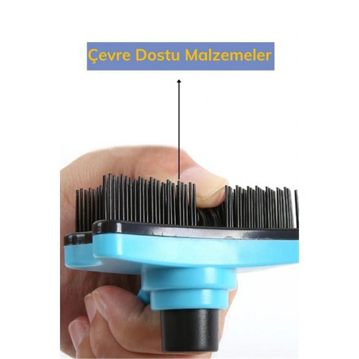 TUFEYO Evcil Hayvan Kedi Köpek Tüy Toplayıcı Otomatik Tuşlu Pet Tarak