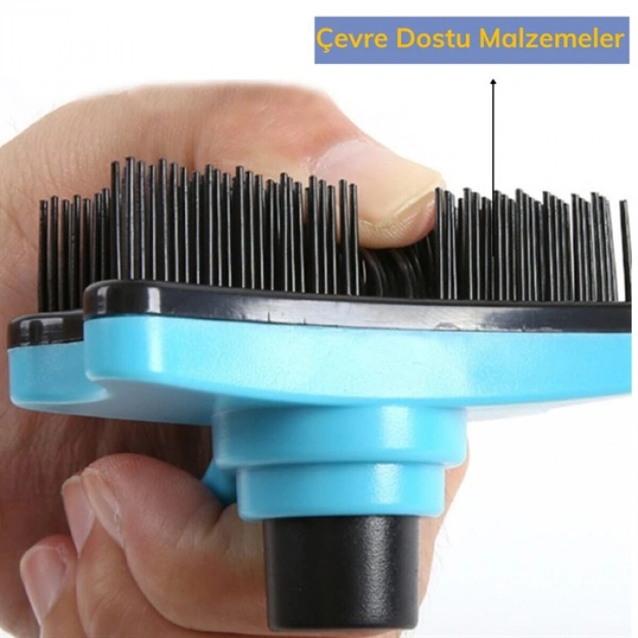 TUFEYO Evcil Hayvan Kedi Köpek Tüy Toplayıcı Otomatik Tuşlu Pet Tarak