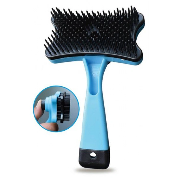 TUFEYO Evcil Hayvan Kedi Köpek Tüy Toplayıcı Otomatik Tuşlu Pet Tarak