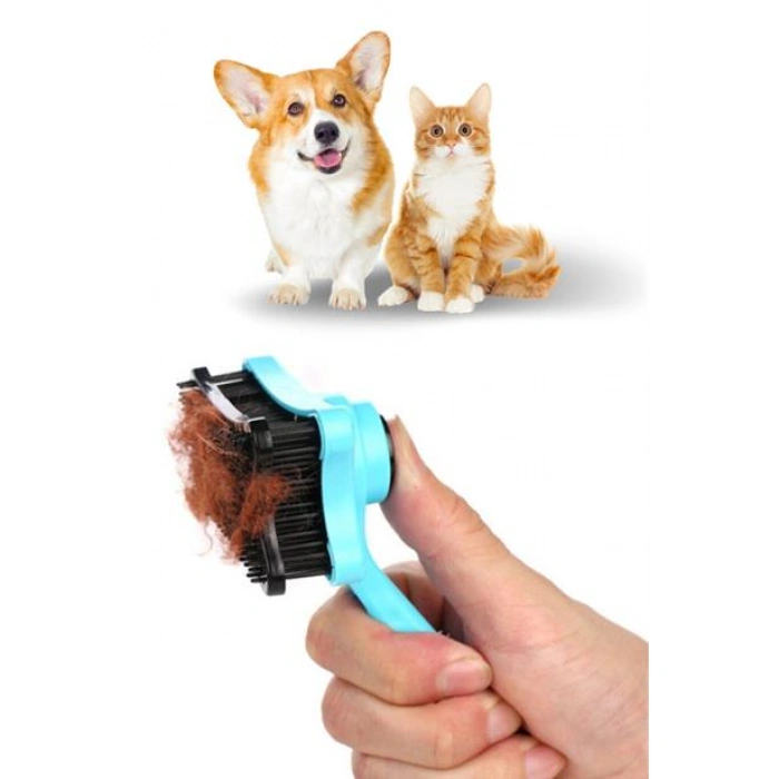 TUFEYO Evcil Hayvan Kedi Köpek Tüy Toplayıcı Otomatik Tuşlu Pet Tarak