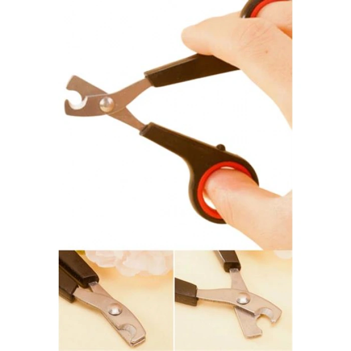 TUFEYO Evcil Hayvan Tırnak Makası Ve Törpü Seti Manikür Pedikür Pati Bakım Aleti Kaymaz Sap