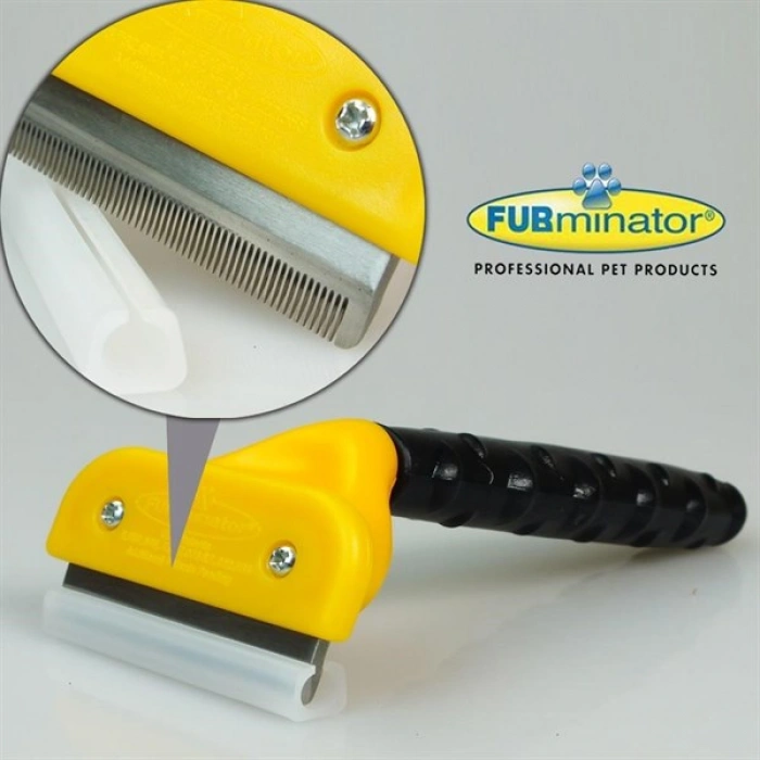 TUFEYO Fubminator Kedi Köpek Tüy Toplama Tarağı  Kaşıma Aparatı 4,5 Cm