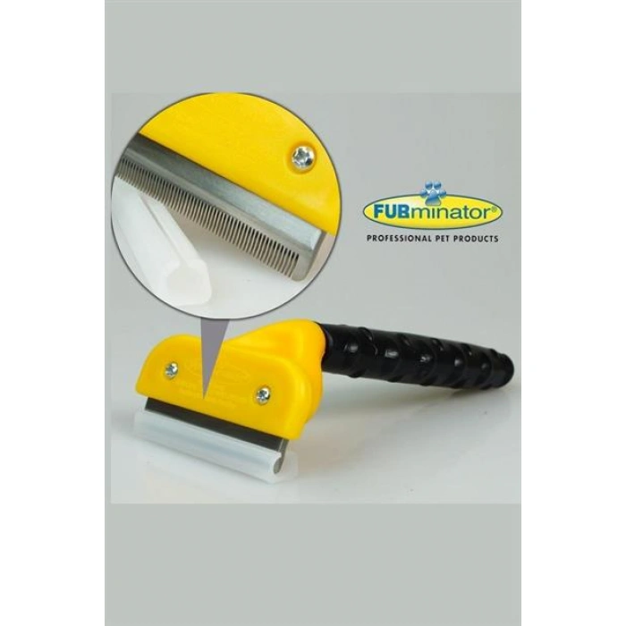 TUFEYO Fubminator Kedi Köpek Tüy Toplama Tarağı  Kaşıma Aparatı 4,5 Cm