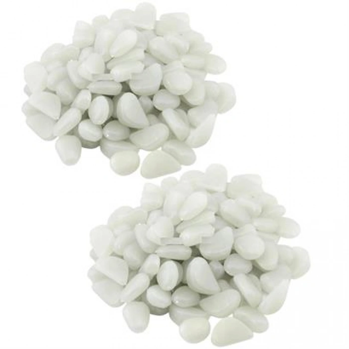 TUFEYO Gece Karanlıkta Işık Vererek Parlayan Dekoratif Çakıl Taşları