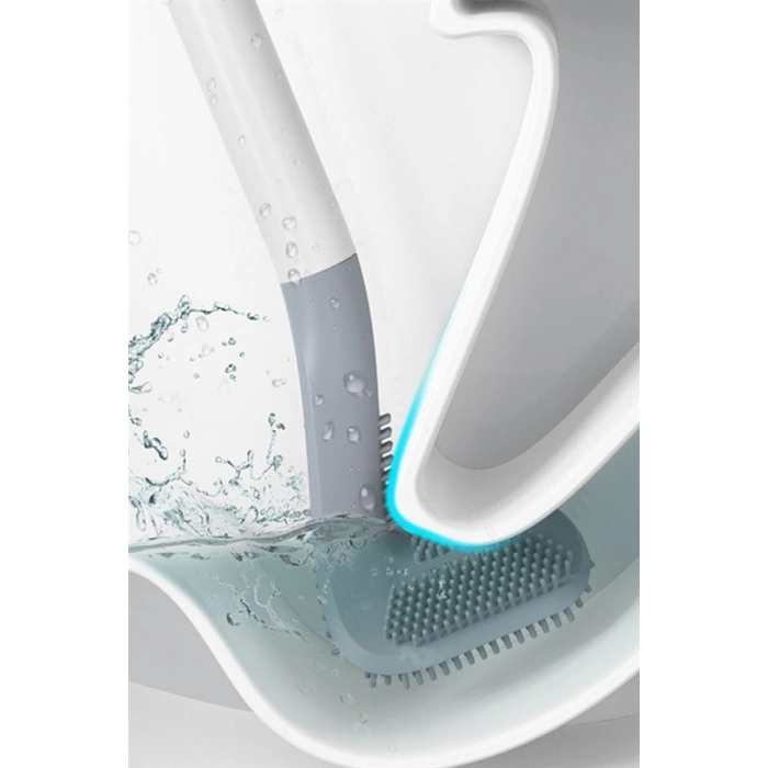 TUFEYO Golf Tasarımlı Silikon WC Klozet Mutfak Temizlik Fırçası Kanca Hediyeli