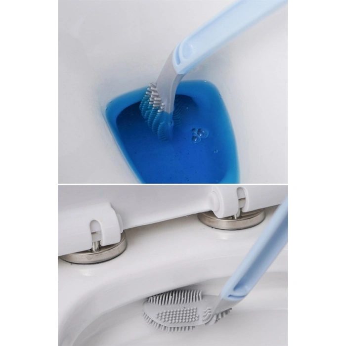 TUFEYO Golf Tasarımlı Silikon WC Klozet Mutfak Temizlik Fırçası Kanca Hediyeli