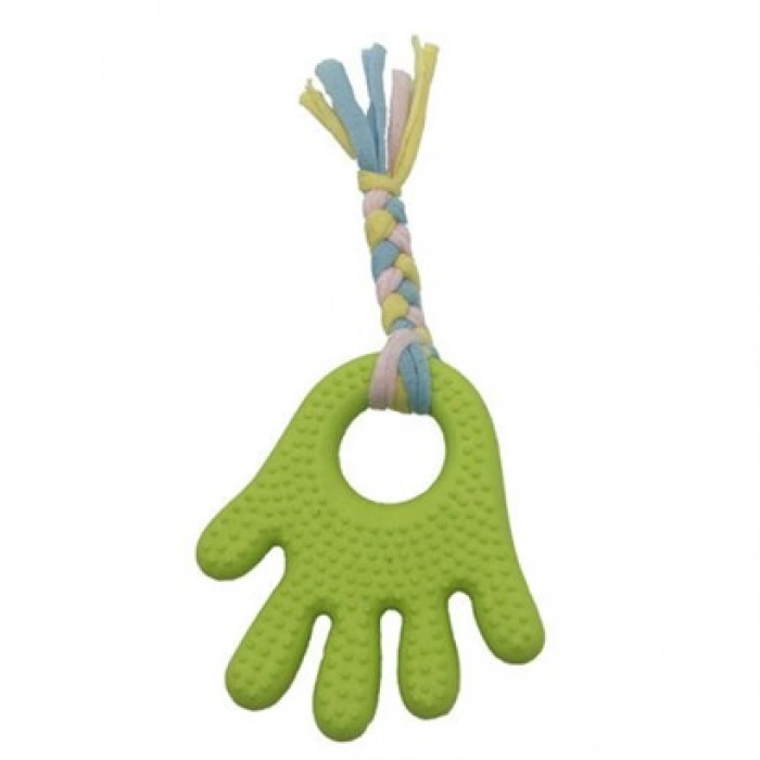 TUFEYO Handrope El Şekilli Plastik El Uzantılı Oyun Halatı 2 Kişilik Köpek Oyuncağı İnteraktif