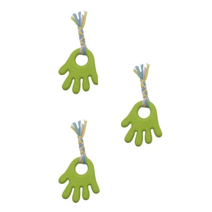 TUFEYO Handrope El Şekilli Plastik El Uzantılı Oyun Halatı 2 Kişilik Köpek Oyuncağı İnteraktif