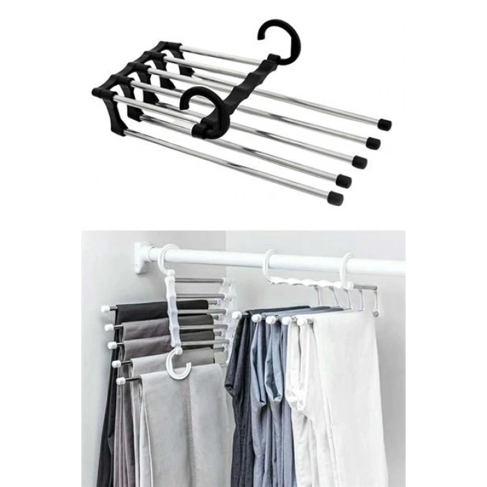 TUFEYO  Hareketli Dolap İçi Pantolon Kravat Şal Askı Sistemi Düzenleyici Katmanlı Askılık Organizer