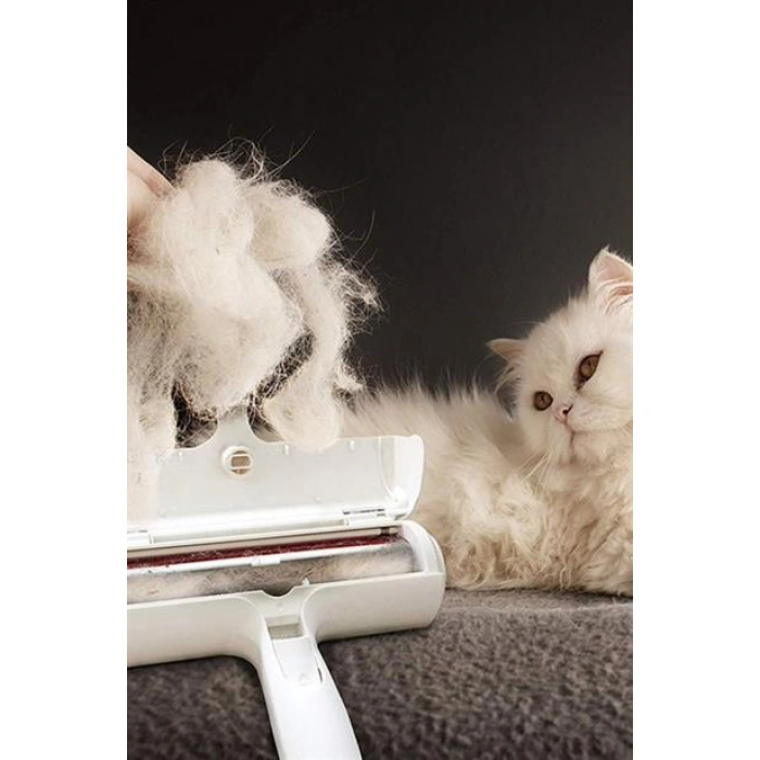 TUFEYO Hazneli Kedi Köpek Evcil Hayvan Kazak Kıyafet Elbise Halı Yatak Tüy Temizleyici Kıl Toz  Top