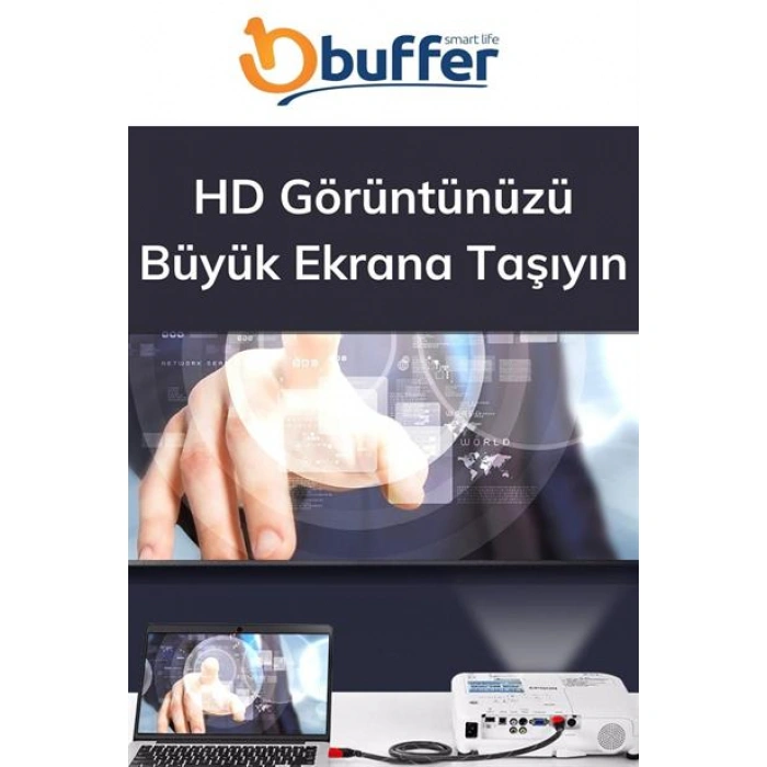 TUFEYO HDMI Kablosu HDTV Bilgisayar Uydu Görüntü Ses Full HD Sargılı Görüntü Aktarma Kablosu