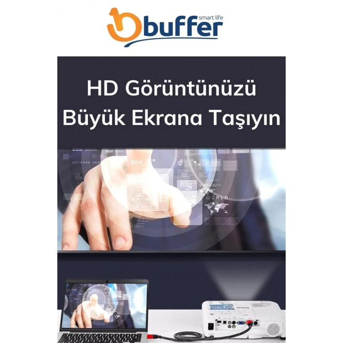 TUFEYO HDMI Kablosu HDTV Bilgisayar Uydu Görüntü Ses Full HD Sargılı Görüntü Aktarma Kablosu