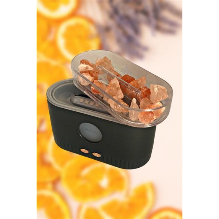 TUFEYO Himalaya Tuzlu Renkli Led Aydınlatmalı 200ml Hava Nemlendiricili Aromaterapi Difüzörü