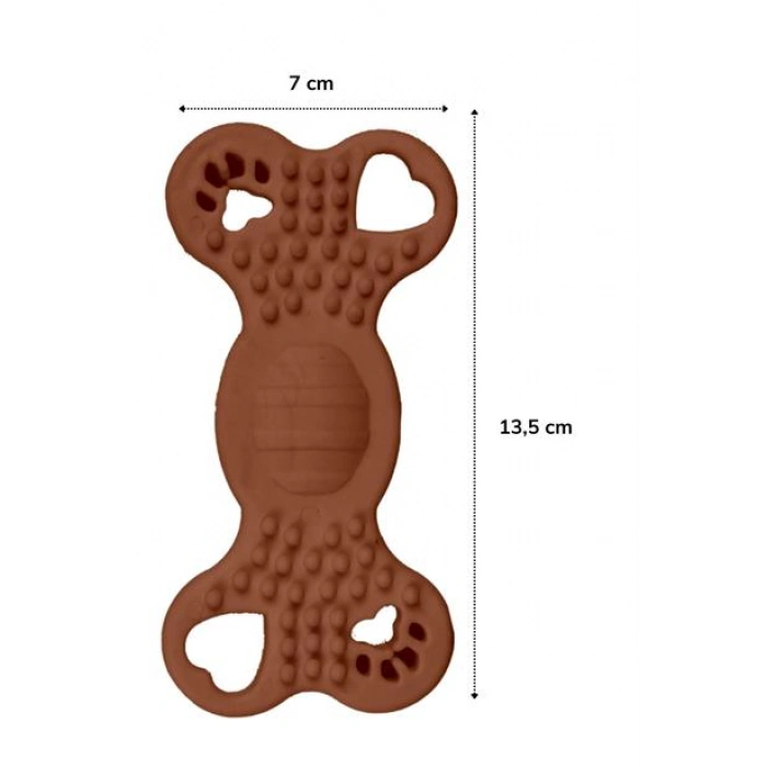 TUFEYO İki Taraflı Tırtıklı Evcil Hayvanlar İçin Diş Kaşıma Çiğneme Oyuncağı