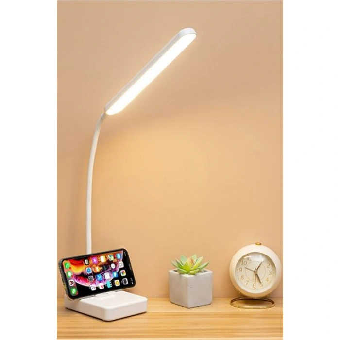 TUFEYO İnce Uzun USBli Dokunmatik 3 Kademeli 360 Derece Özel Göz Korumalı led Lityum Masa Lambası