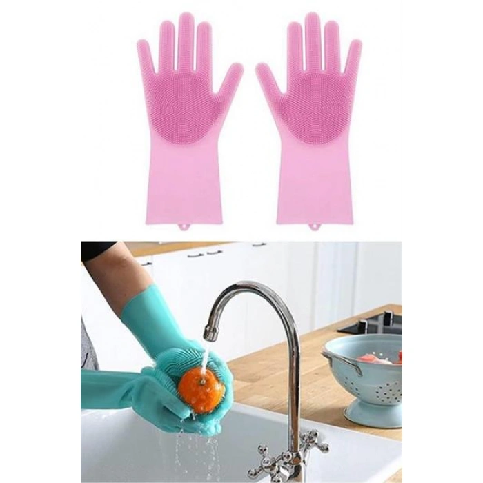 TUFEYO Isıya Dayanıklı Pratik Sihirli Silikon Bulaşık Yıkama Eldiveni