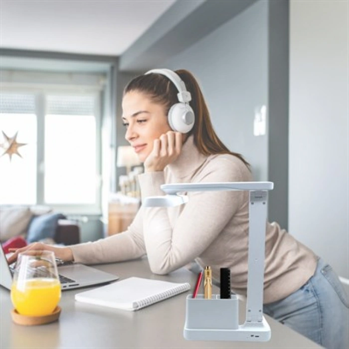 TUFEYO Kalemlikli USB Şarjlı Dokunmatik 3 Kademeli Özel Göz Korumalı led Lityum Masa Lambası