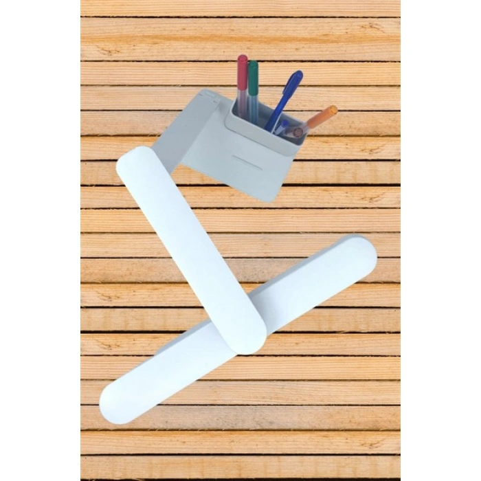 TUFEYO Kalemlikli USB Şarjlı Dokunmatik 3 Kademeli Özel Göz Korumalı led Lityum Masa Lambası