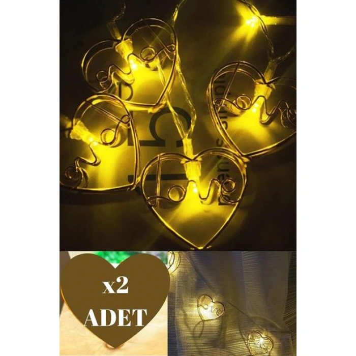 TUFEYO Kalpli Şerit Led Işık Zinciri Aydınlatma Doğum Günü Süs Işığı