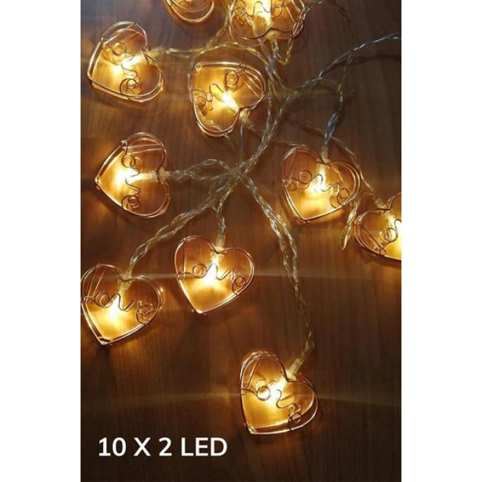 TUFEYO Kalpli Şerit Led Işık Zinciri Aydınlatma Doğum Günü Süs Işığı