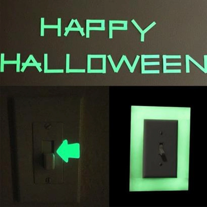 TUFEYO Karanlıkta Işık Veren  Yansıyan 4 Metre Fosforlu Yeşil Şerit Bant