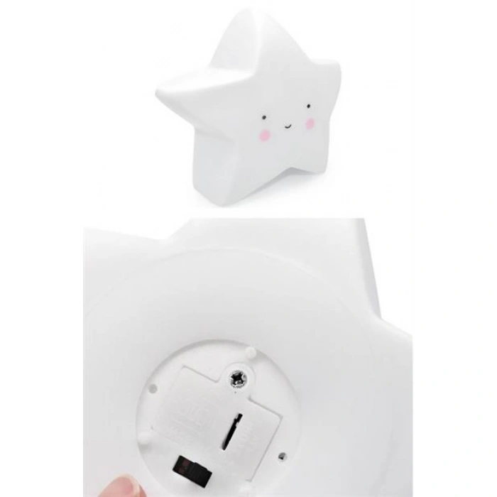 TUFEYO Karikatür Yıldız Dekorlu Led Masa Ve Gece Lambası