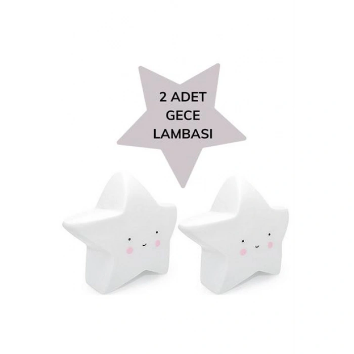 TUFEYO Karikatür Yıldız Dekorlu Led Masa Ve Gece Lambası
