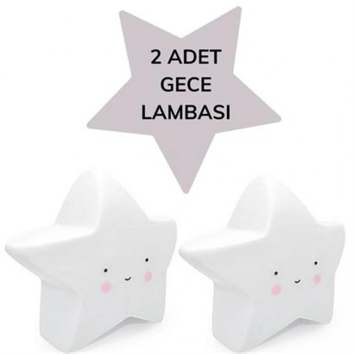 TUFEYO Karikatür Yıldız Dekorlu Led Masa Ve Gece Lambası