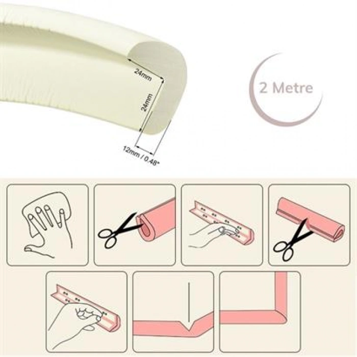 TUFEYO Kauçuk Bebek Çocuk Masa Sehpa Ünite Kenar Köşe Darbe Koruyucu Güvenlik Kiti