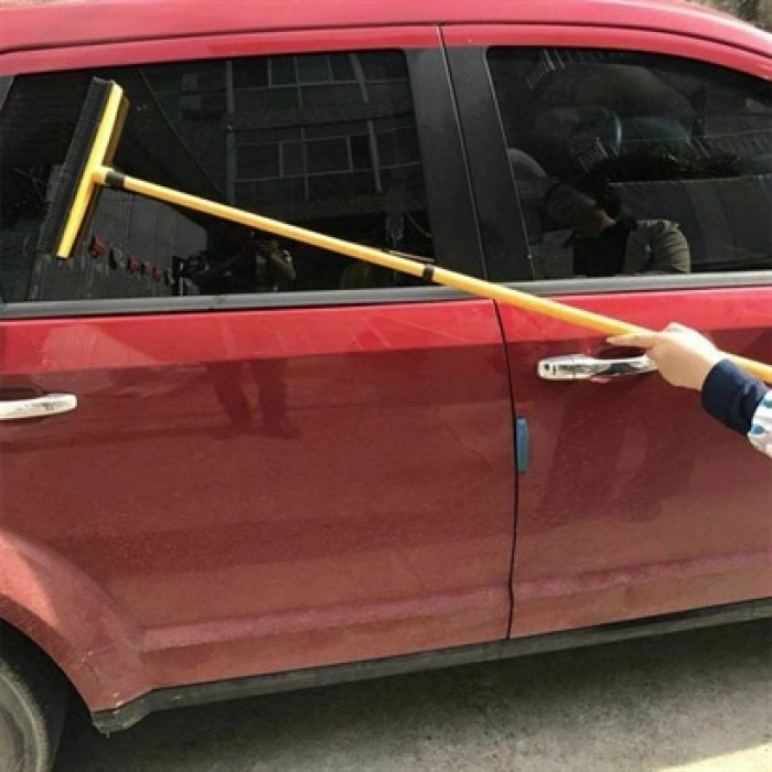 TUFEYO Kauçuk Uçlu Teleskopik Saplı Uzayabilen Temizlik Fırçası