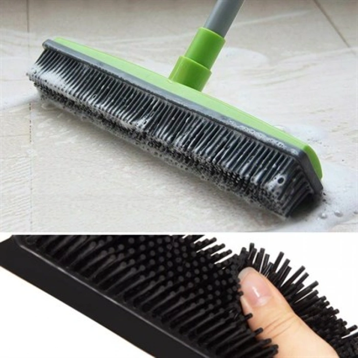 TUFEYO Kauçuk Uçlu Teleskopik Saplı Uzayabilen Temizlik Fırçası